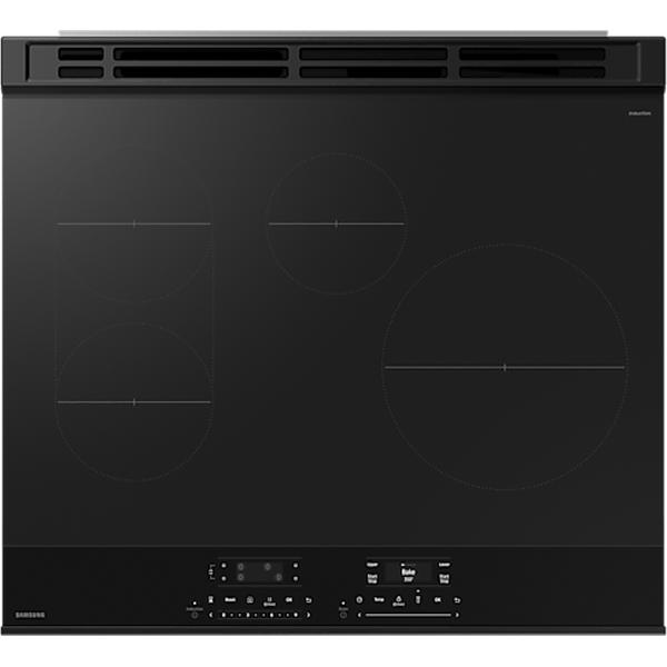 Samsung 30-inch Slide-in Induction Range with Wi-Fi NSI6DG9550SRAC IMAGE 5