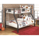  Signature Design by Ashley Dinsmore B106B10 Twin over Full Bunk Bed with Mattresses IMAGE 1