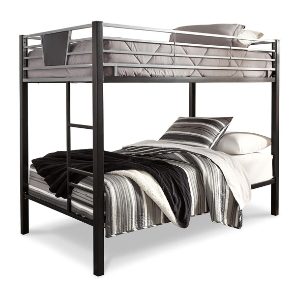 Signature Design by Ashley Dinsmore B106B8 Twin over Twin Bunk Bed with 2 Mattresses IMAGE 1