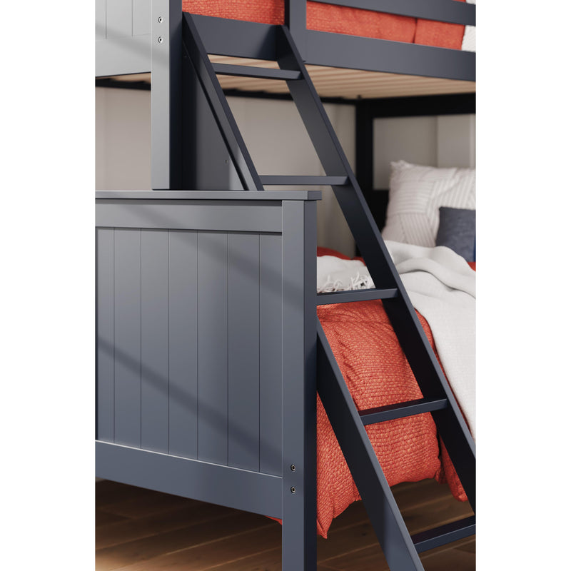 Signature Design by Ashley Nextonfort B396B13 Twin over Full Bunk Bed with Mattresses IMAGE 2