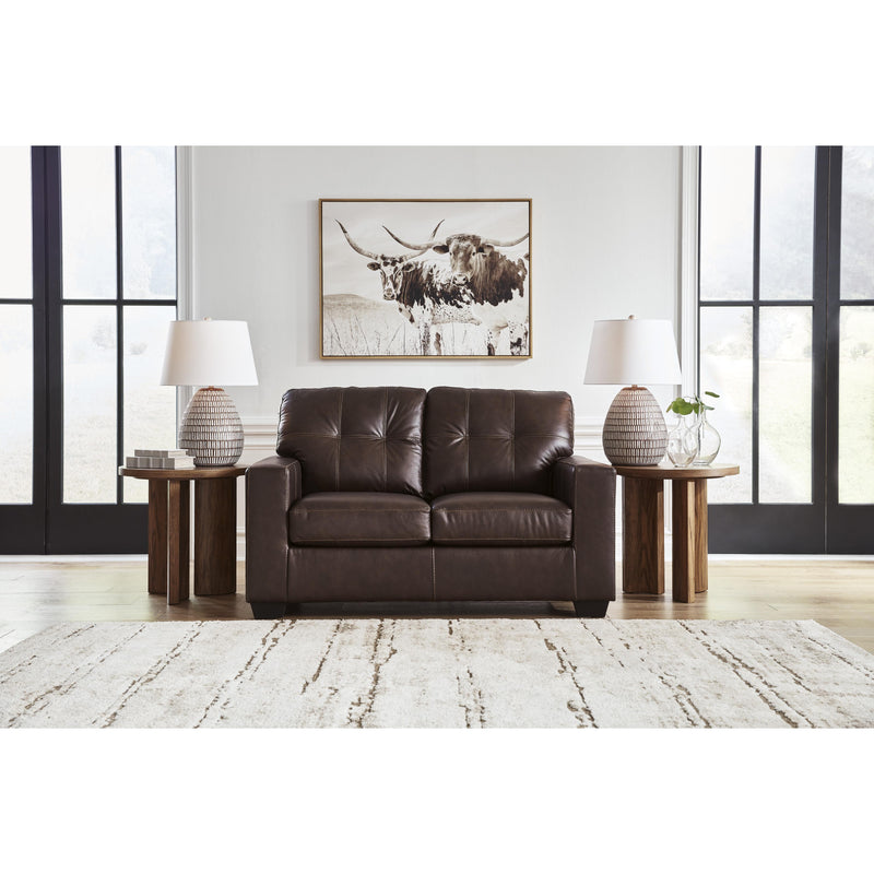 Signature Design by Ashley Santorine Stationary Leather Match Loveseat 2170635C IMAGE 5