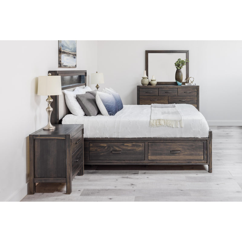 Mako Wood Furniture Stella King Upholstered Bed with Storage DRSG-100-ST-UP-K IMAGE 5