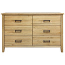 Mako Wood Furniture Harlow 6-Drawer Dresser DRSG-300-40-6 IMAGE 1