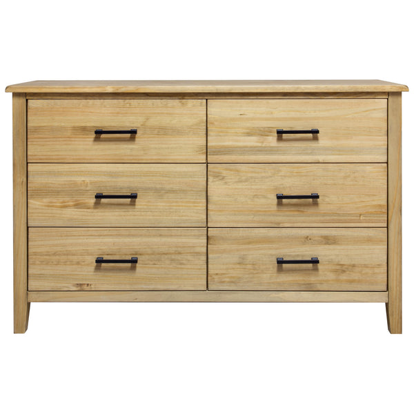 Mako Wood Furniture Harlow 6-Drawer Dresser DRSG-300-40-6 IMAGE 1