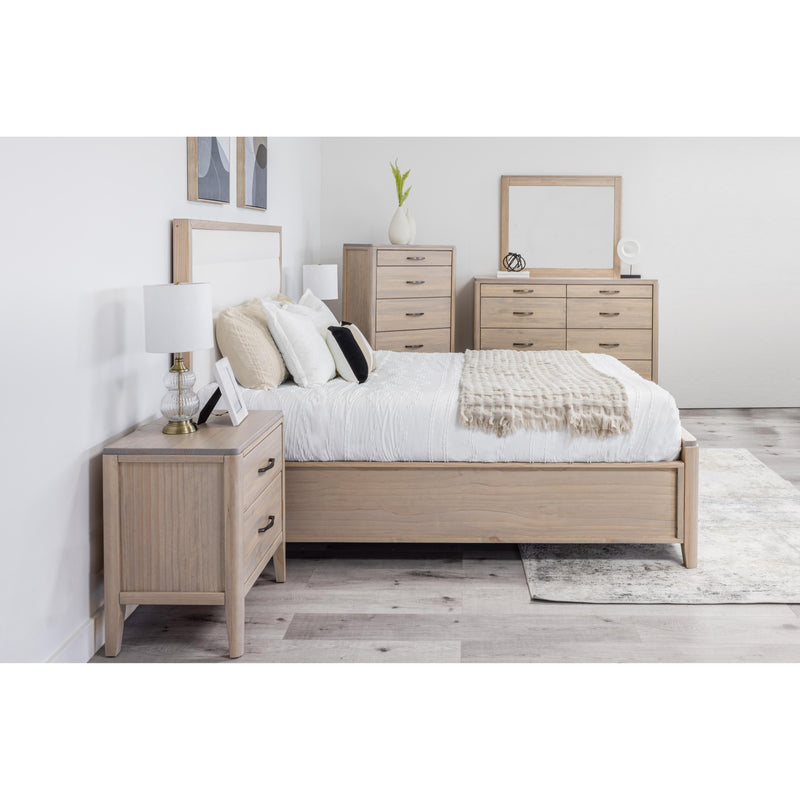 Mako Wood Furniture Ellesmere Queen Upholstered Bed with Storage DRSG-200-FBST-UP-Q IMAGE 3