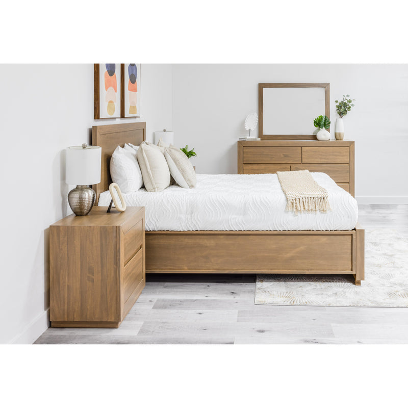 Mako Wood Furniture Wren Queen Upholstered Bed with Storage DRSG-400-FBST-Q IMAGE 3