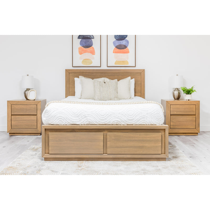 Mako Wood Furniture Wren Queen Upholstered Bed with Storage DRSG-400-FBST-Q IMAGE 4