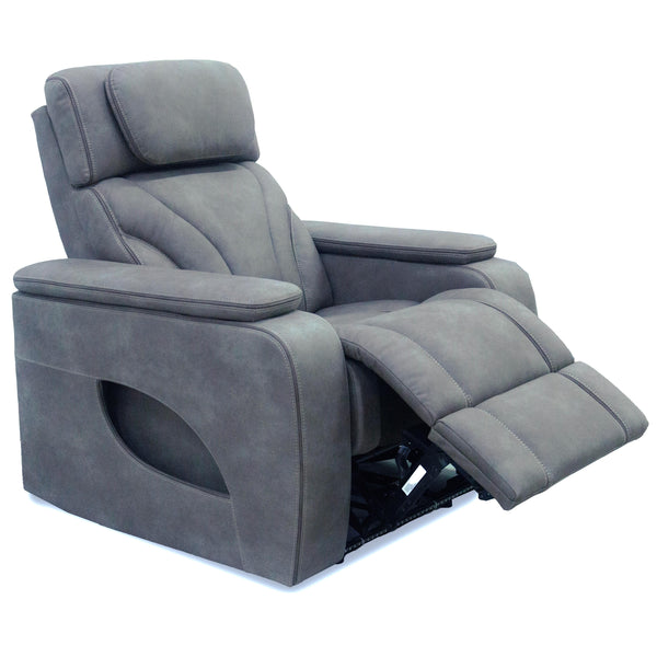 Synergy Home Furnishings Power Fabric Recliner K2193-85PHR-AIR-TEREMO-STEEL-BLUE IMAGE 1