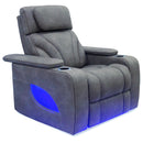 Synergy Home Furnishings Power Fabric Recliner K2193-85PHR-AIR-TEREMO-STEEL-BLUE IMAGE 2