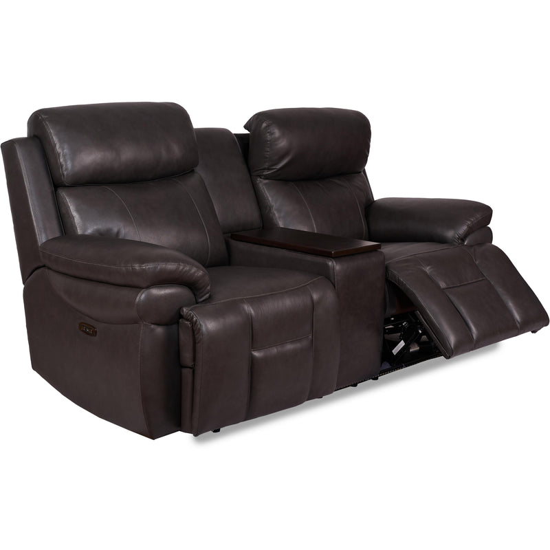 Synergy Home Furnishings Power Reclining Loveseat with Console K2224-73PHR-AIR-LIVORNO-DARK-GREY IMAGE 2