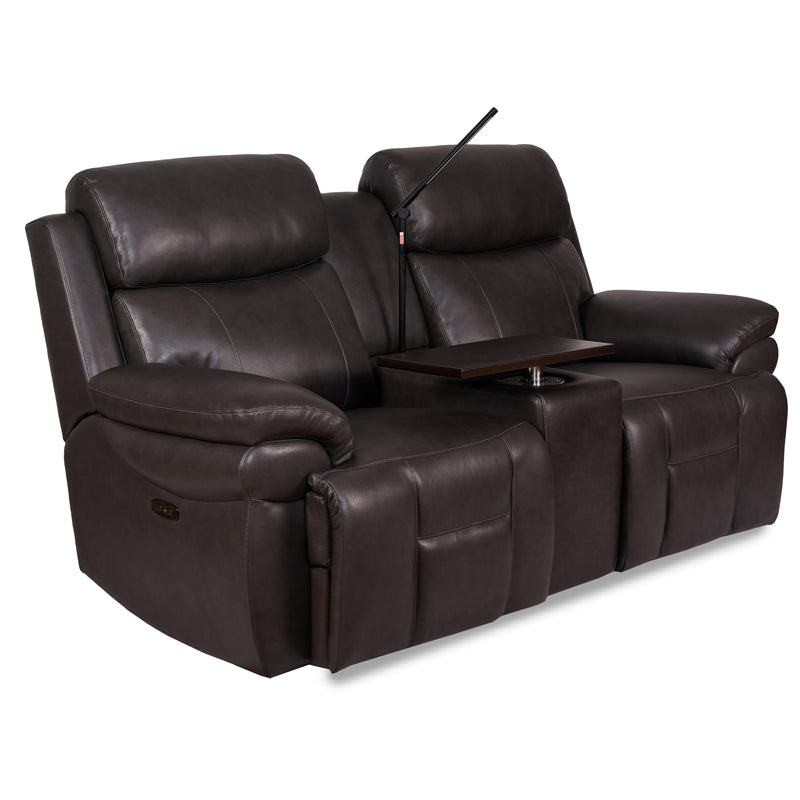 Synergy Home Furnishings Power Reclining Loveseat with Console K2224-73PHR-AIR-LIVORNO-DARK-GREY IMAGE 4