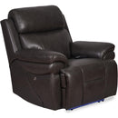 Synergy Home Furnishings Power Fabric Recliner K2224-85PHR-AIR-LIVORNO-DARK-GREY IMAGE 2