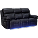 Synergy Home Furnishings Power Reclining Sofa K2224-52PHR-AIR-LIVORNO-BLACK IMAGE 2