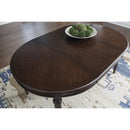 Signature Design by Ashley Lavinton D764-35 Oval Dining Room Extension Table IMAGE 9