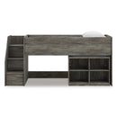 Signature Design by Ashley Frandern B4480B14 Twin Loft Bed with Bookcase Storage IMAGE 3