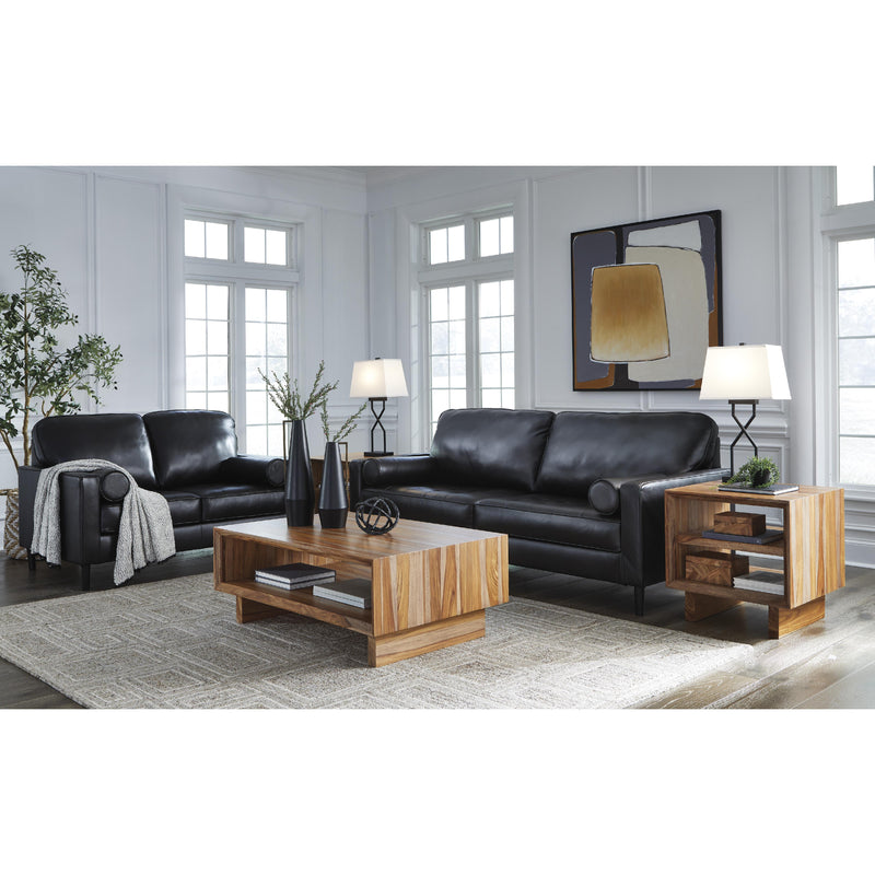 Signature Design by Ashley Bryceview Stationary Leather Match Loveseat 2120535C IMAGE 6