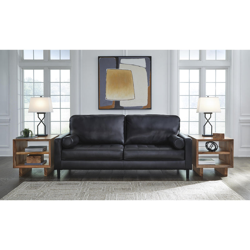 Signature Design by Ashley Bryceview Stationary Leather Match Sofa 2120538C IMAGE 4