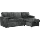 Primo International Arabella Fabric Sofabed Arabella Sofabed - Opulence Dark Grey IMAGE 1
