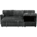 Primo International Arabella Fabric Sofabed Arabella Sofabed - Opulence Dark Grey IMAGE 5