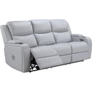 Primo International Grayson Power Reclining Polyurethane Sofa Grayson Power Reclining Sofa - Concrete IMAGE 1
