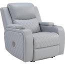 Primo International Grayson Power Polyurethane Recliner Grayson Power Recliner - Concrete IMAGE 1