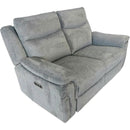 Primo International Cove Power Reclining Fabric Loveseat Cove Power Reclining Loveseat - Empire Grey IMAGE 1
