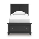 Signature Design by Ashley Lanolee B687B21 Twin Panel Storage Bed IMAGE 3