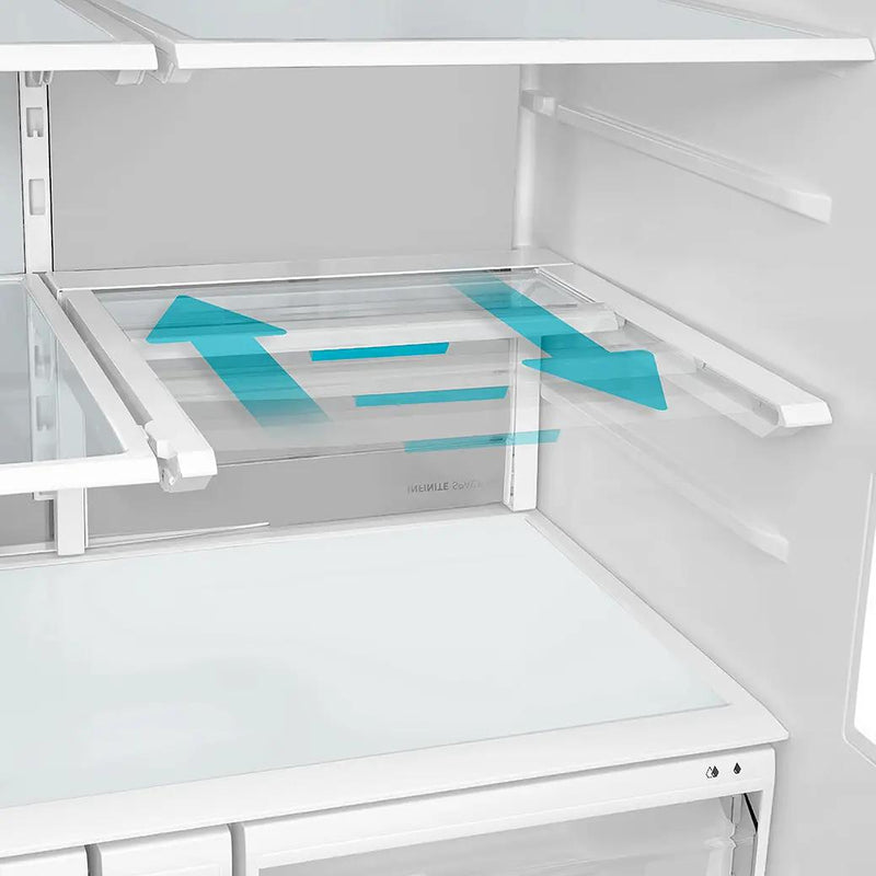  Midea 36-inch, 29 cu. ft. Freestanding French 3-Door Refrigerator with OneTouch AutoFill™ MRF29D9BST IMAGE 10