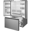  Midea 36-inch, 31.7 cu. ft. Freestanding French 3-Door Refrigerator with AutoFill Pitcher and Dual Ice Maker MRF32I6BST IMAGE 3