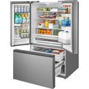  Midea 36-inch, 31.7 cu. ft. Freestanding French 3-Door Refrigerator with AutoFill Pitcher and Dual Ice Maker MRF32I6BST IMAGE 5