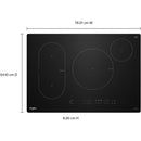 Whirlpool 30-inch Intelligent Induction Cooktop with Temp Cook™ Technology WCIT7030SB IMAGE 14