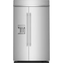 KitchenAid 48-inch, 29.4 cu. ft. Built-in Side-by-Side Refrigerator with External Water and Ice Dispensing System KBSD748SPS IMAGE 1