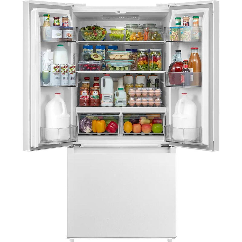  Midea 18.4 cu. ft. French 3-Door Refrigerator MRF18B4AWW IMAGE 3
