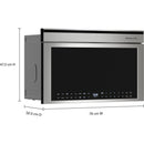  KitchenAid 30-inch, 1.1 cu. ft. Built-in Microwave Oven with Air Fry Mode YKMBT730SPS IMAGE 7