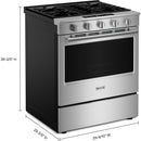  Maytag 30-inch Slide-in Gas Range with Convection Technology MSGS7030SZ IMAGE 8