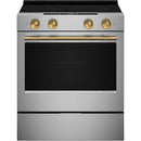  KitchenAid 30-inch Slide-in Electric Range with  Convection Cooking Modes YKSES530SPS IMAGE 5
