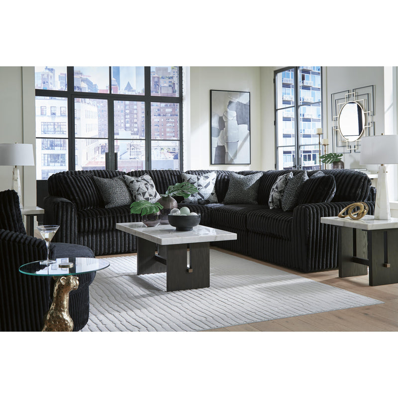  Signature Design by Ashley Midnight-Madness 98103S26 5 pc Sectional IMAGE 4