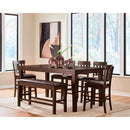  Signature Design by Ashley Haddigan D596-32 Dining Room Counter Butterfly Extension Table IMAGE 11