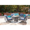  Signature Design by Ashley Half Moon Beach PCP418-821 Swivel Lounge with  Cushion IMAGE 5