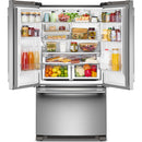  KitchenAid 36-inch, 20 cu. ft. Counter-Depth French 3-Door Refrigerator with Water Dispenser KRFC136SPS IMAGE 2