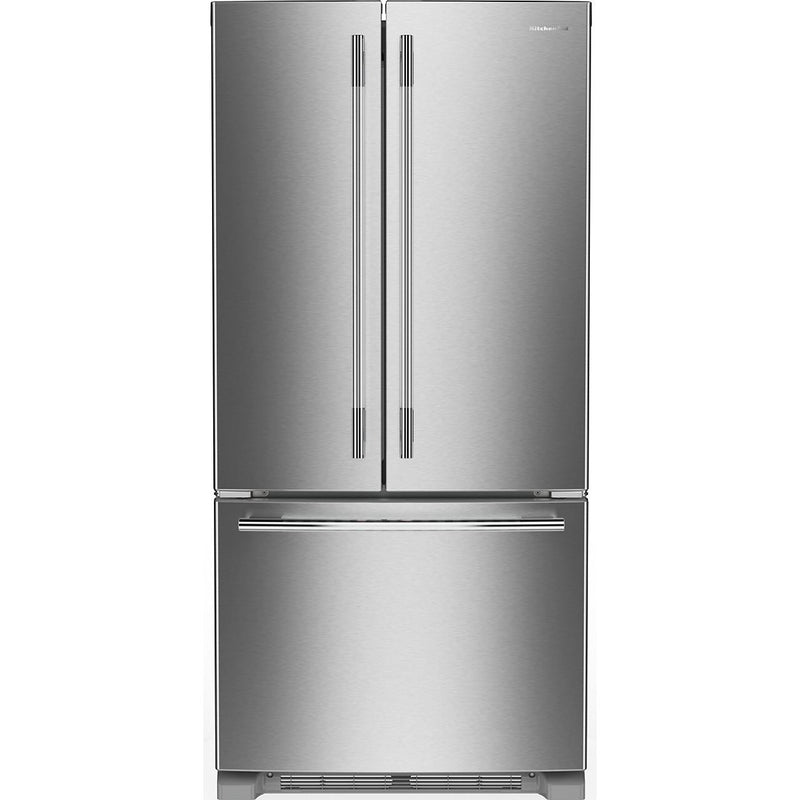  KitchenAid 33-inch, 22 cu. ft. French 3-Door Refrigerator KRFF333SPS IMAGE 1