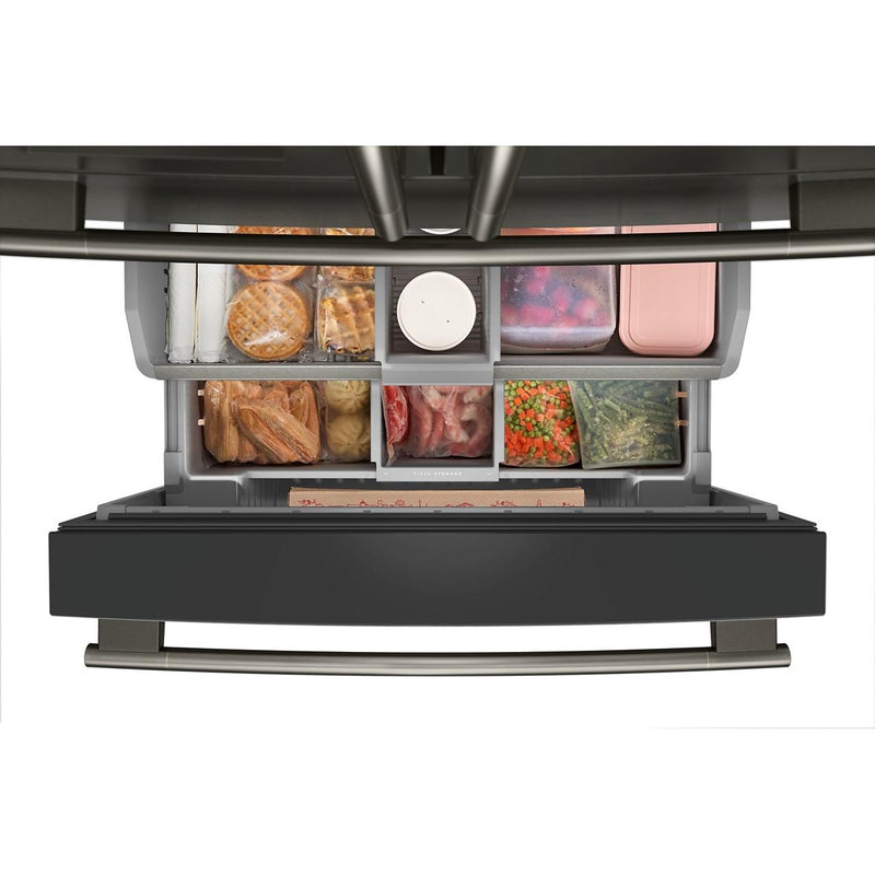  KitchenAid 36-inch, 29.51 cu. ft. Freestanding French 4-Door Refrigerator with Water and Ice Dispensing System KRMF436SBE IMAGE 8