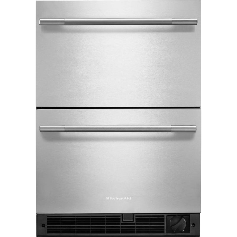  KitchenAid 24-inch Double Drawer Refrigerator KUCT524SSB IMAGE 1