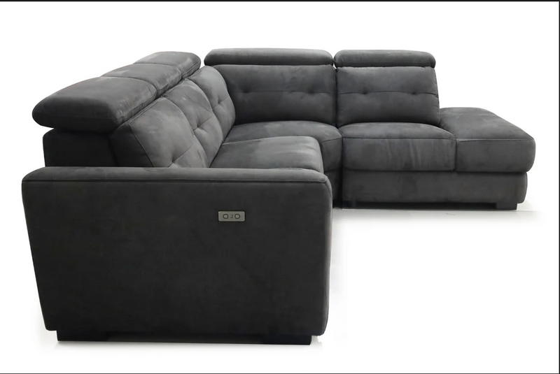 Primo International Parker 4 pc Power Reclining Sectional - Textured Graphite