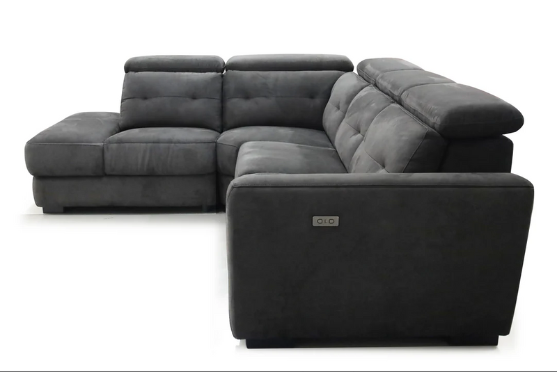 Primo International Parker 4 pc Power Reclining Sectional - Textured Graphite