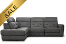 Primo International Parker 4 pc Power Reclining Sectional - Textured Graphite