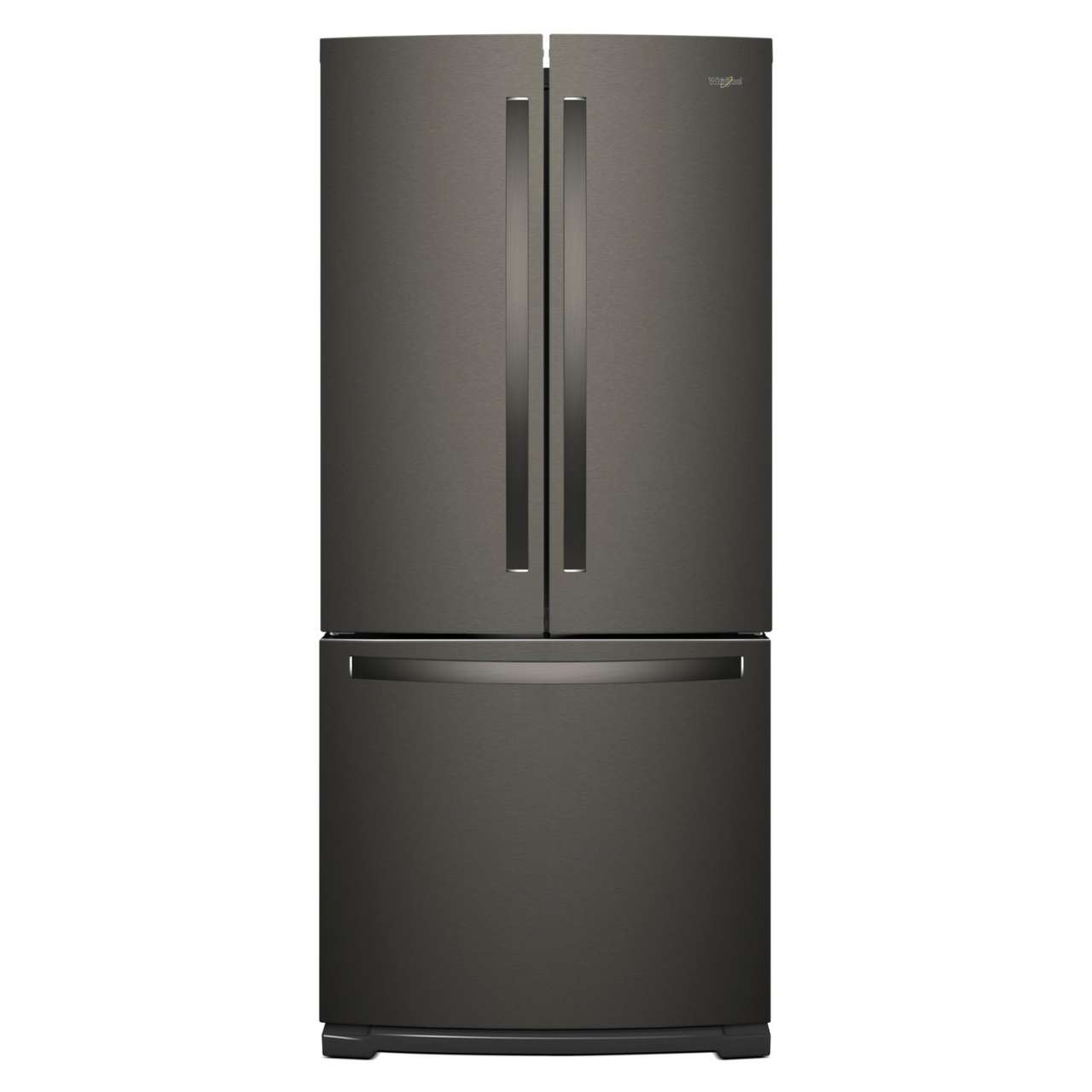 WHIRLPOOL 19.7 cu.ft., French Door Refrigerator, Black Stainless Steel Whirlpool Refrigerator Black Stainless Steel